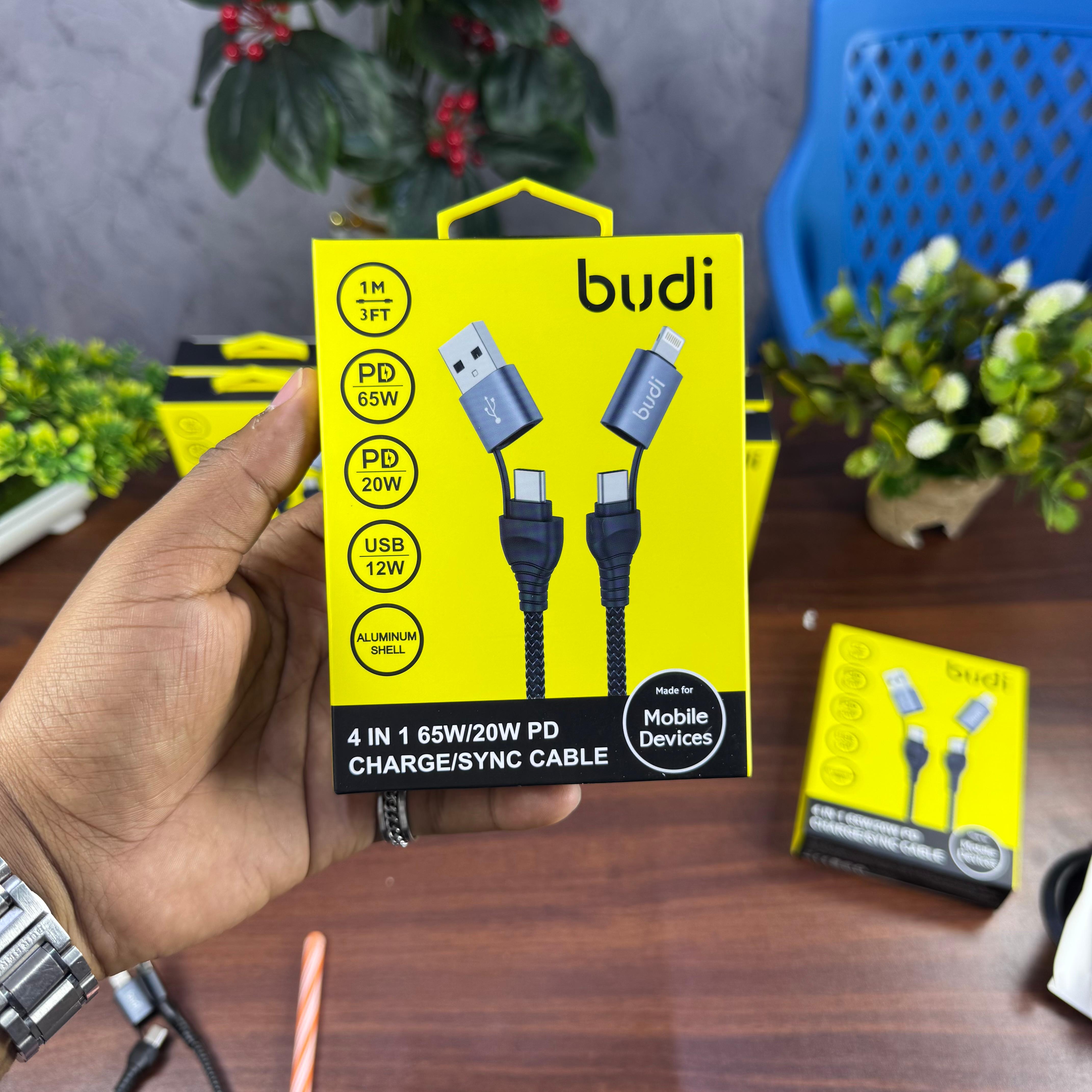 Budi 4 in 1 Fast Charging Multifunctional Cable image 7