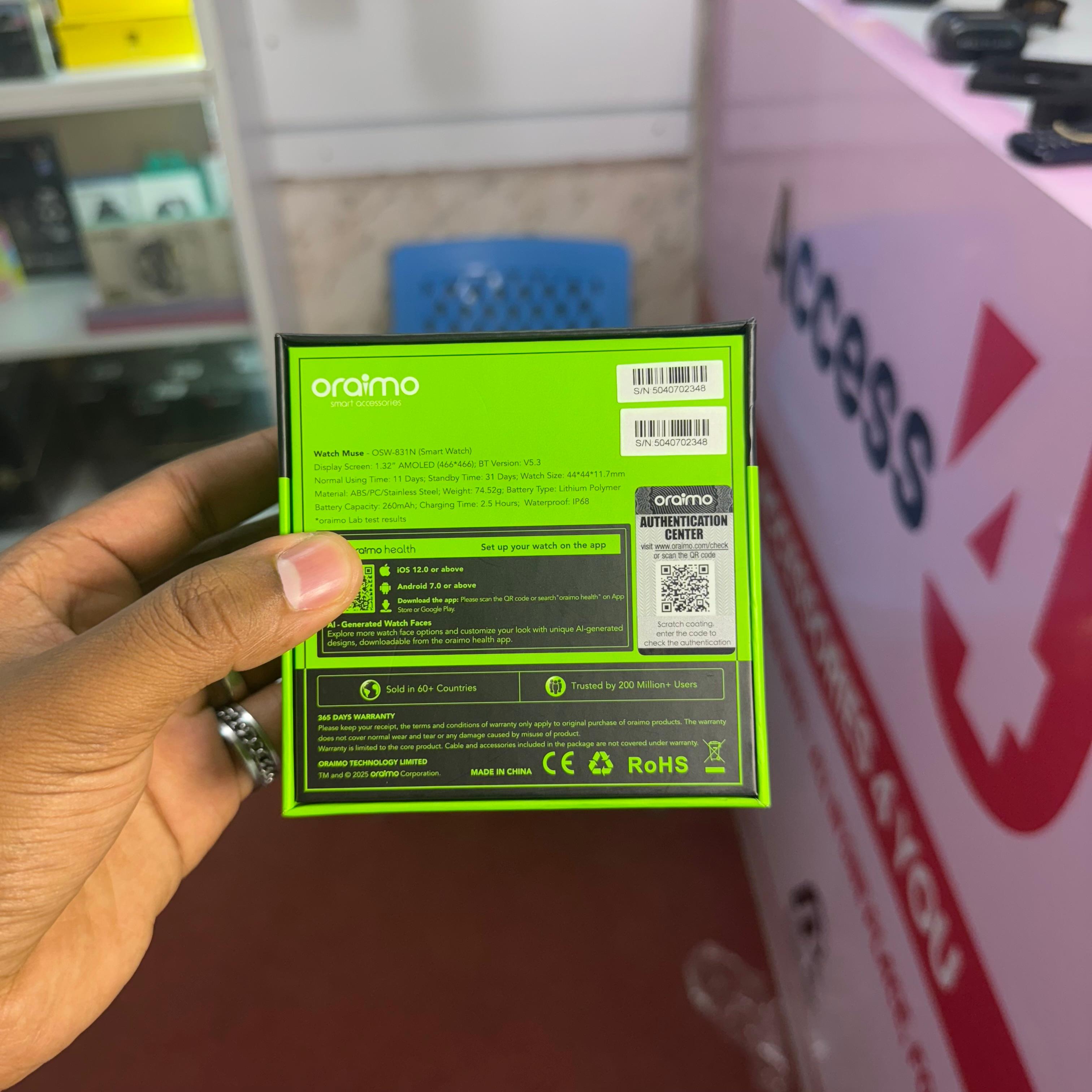 Oraimo Watch Muse AMOLED Display Ladies Smartwatch image 6