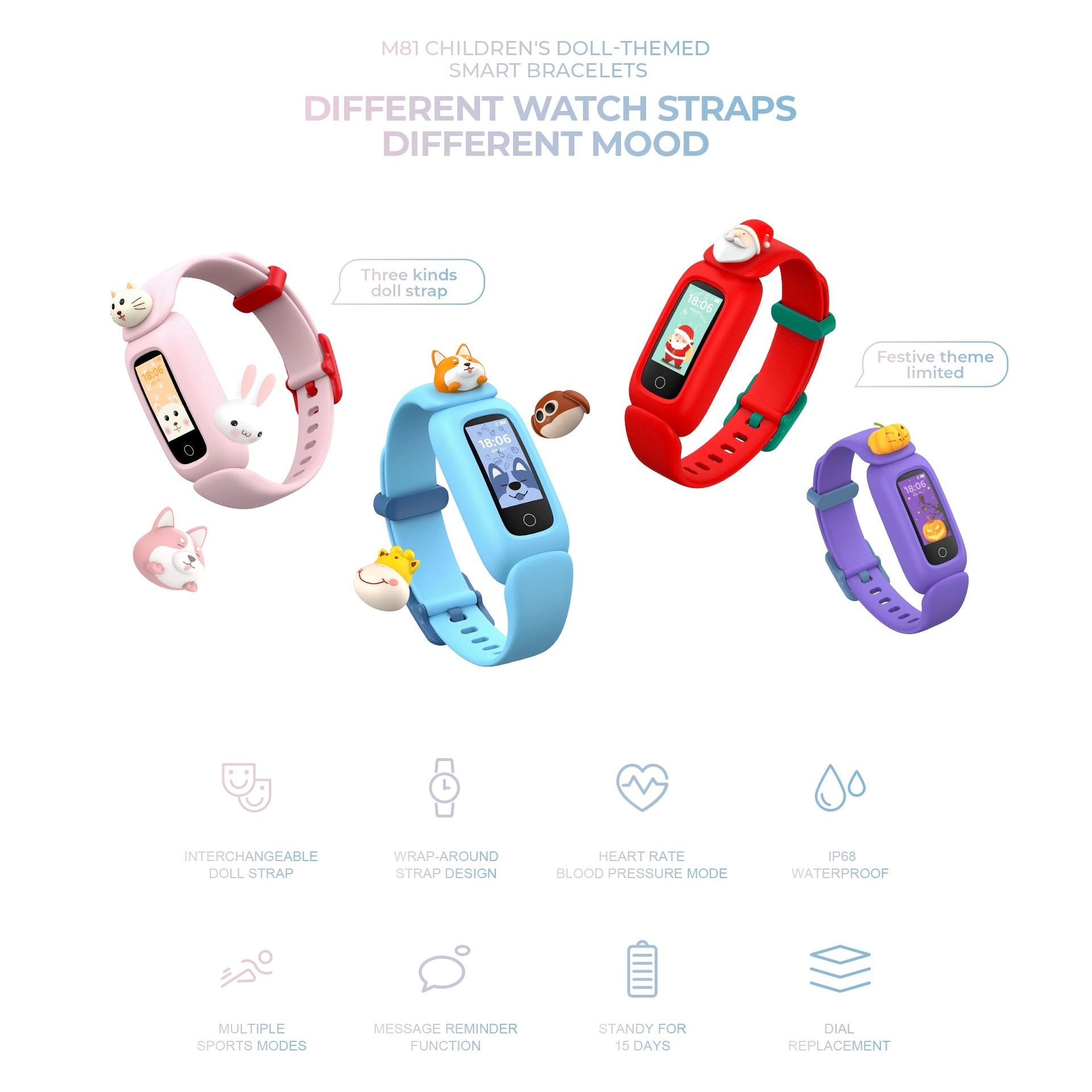 Havit M81 kids doll-themed smart bracelet image 7
