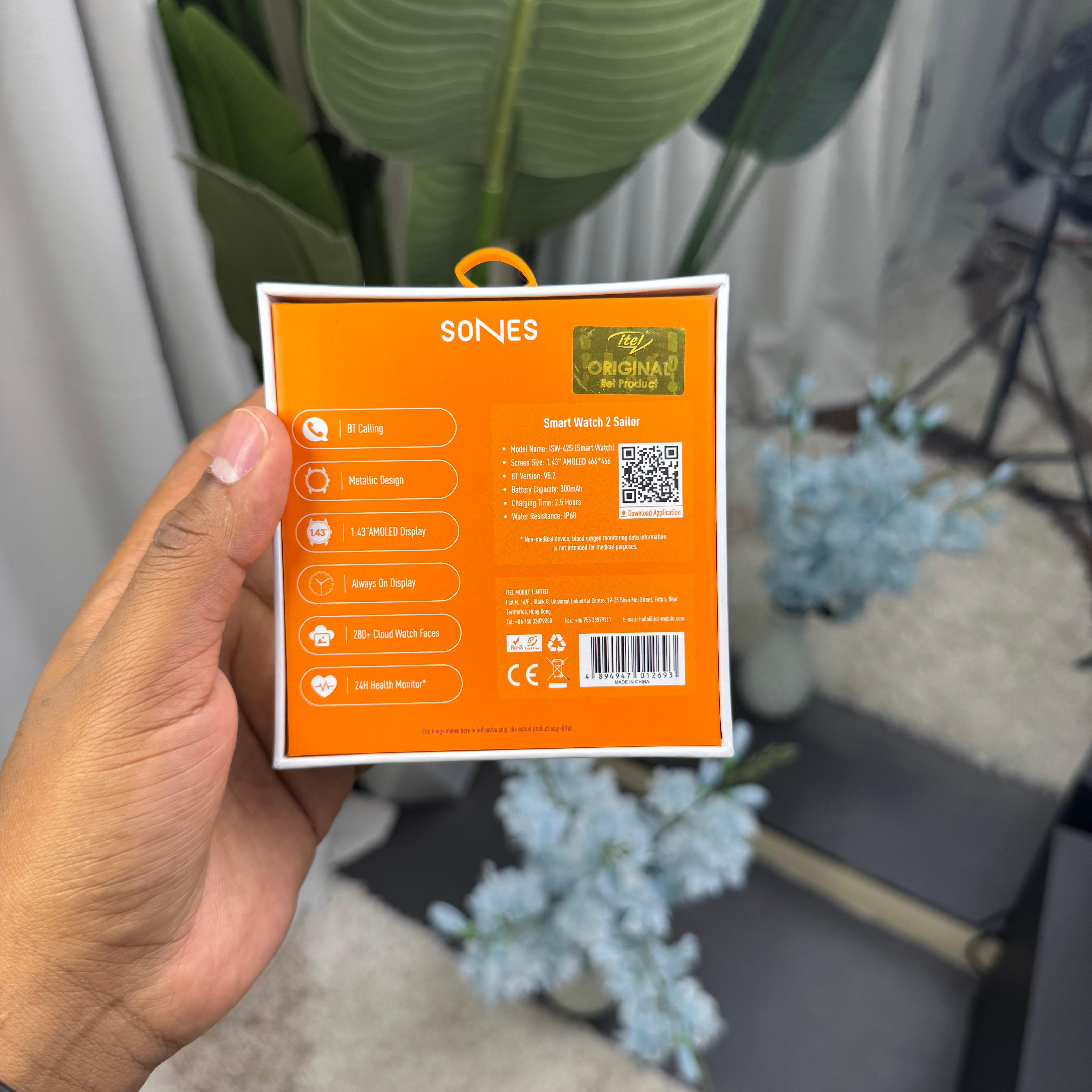 Itel Sones 2 Sailor Smartwatch ISw-42S Amoled Display Musculine smartwatch image 9