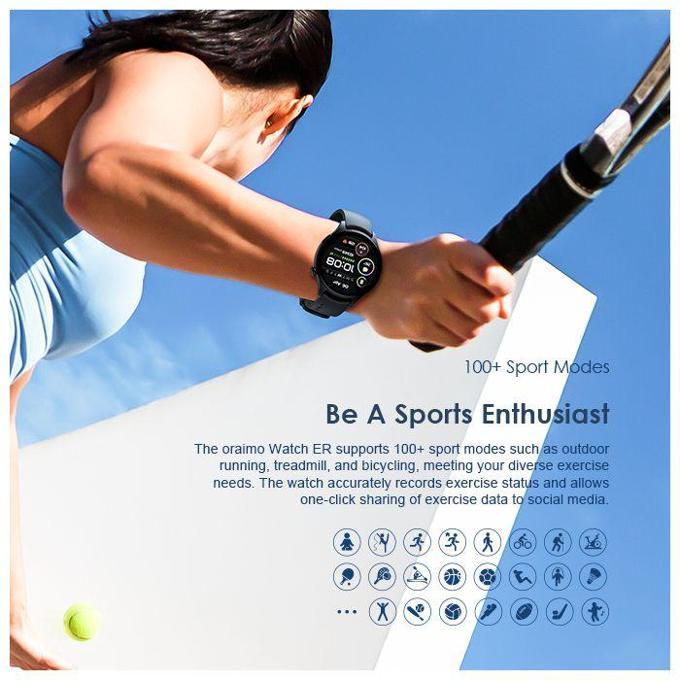 Oraimo Watch ER 1.43'' AMOLED IP68 Smart Watch image 11
