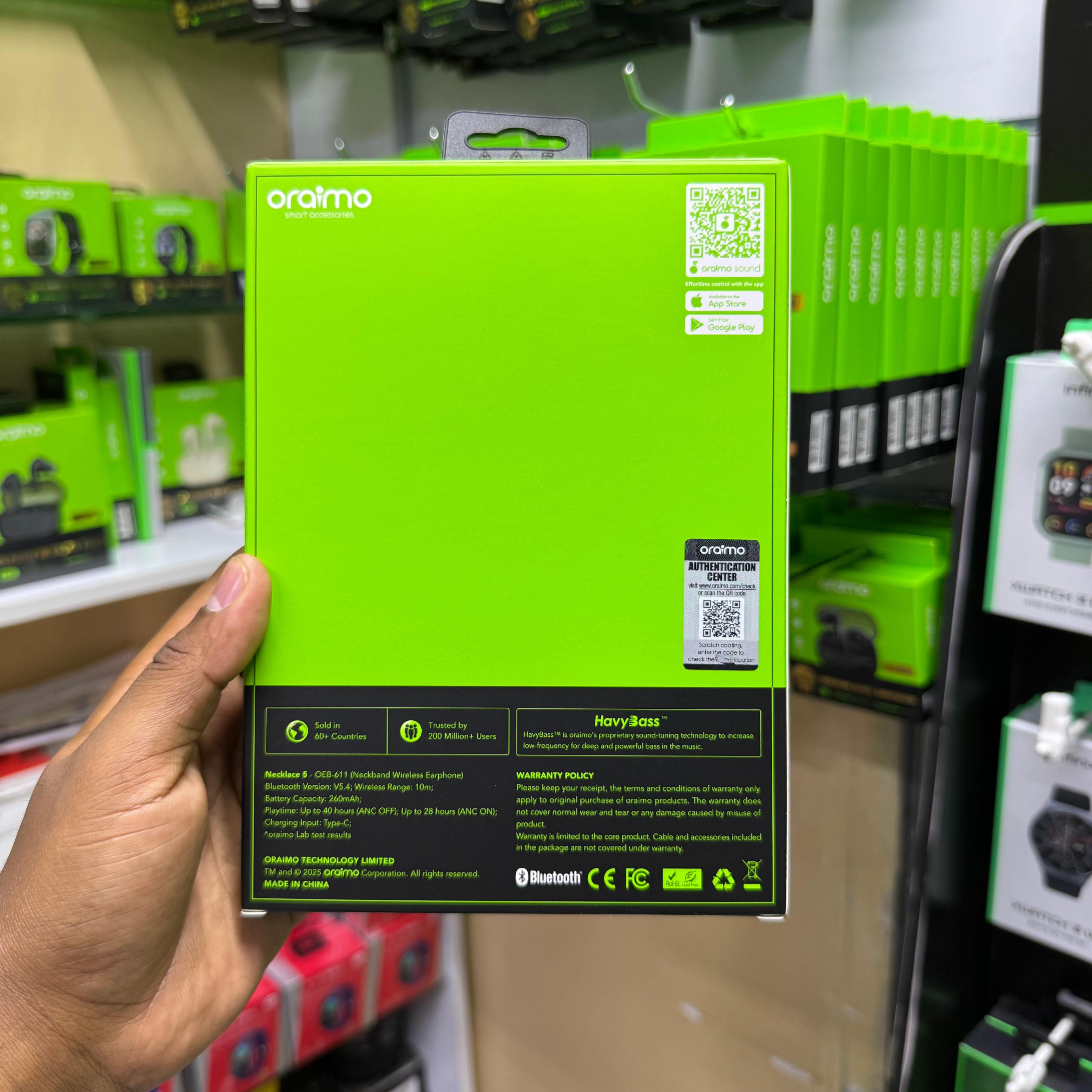 New Oraimo Necklace 5 with Active Noise Cancellation and Vibration on Calls image 3