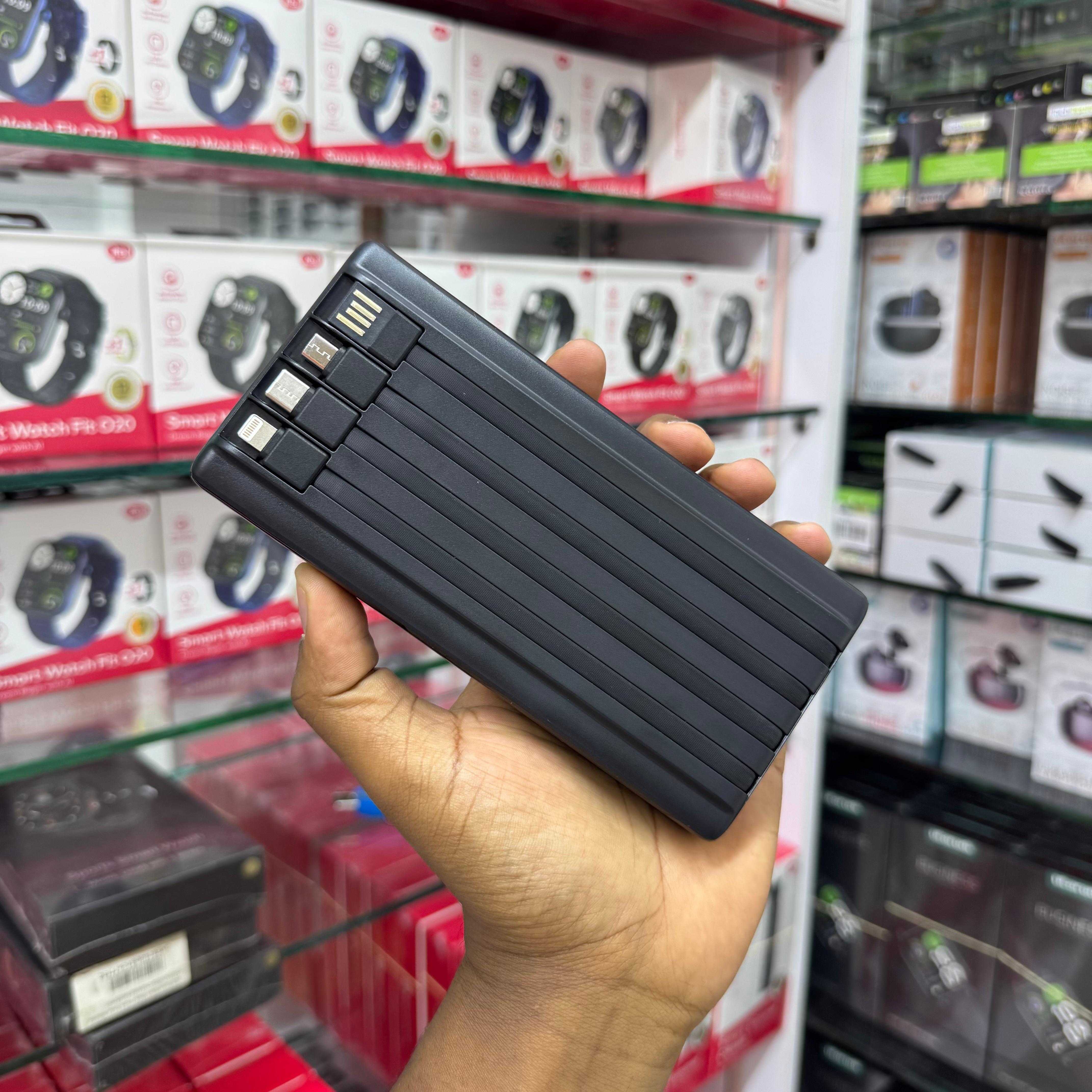 Itel PowerPulse I 20000mAh Powerbank with built in Cables image 5