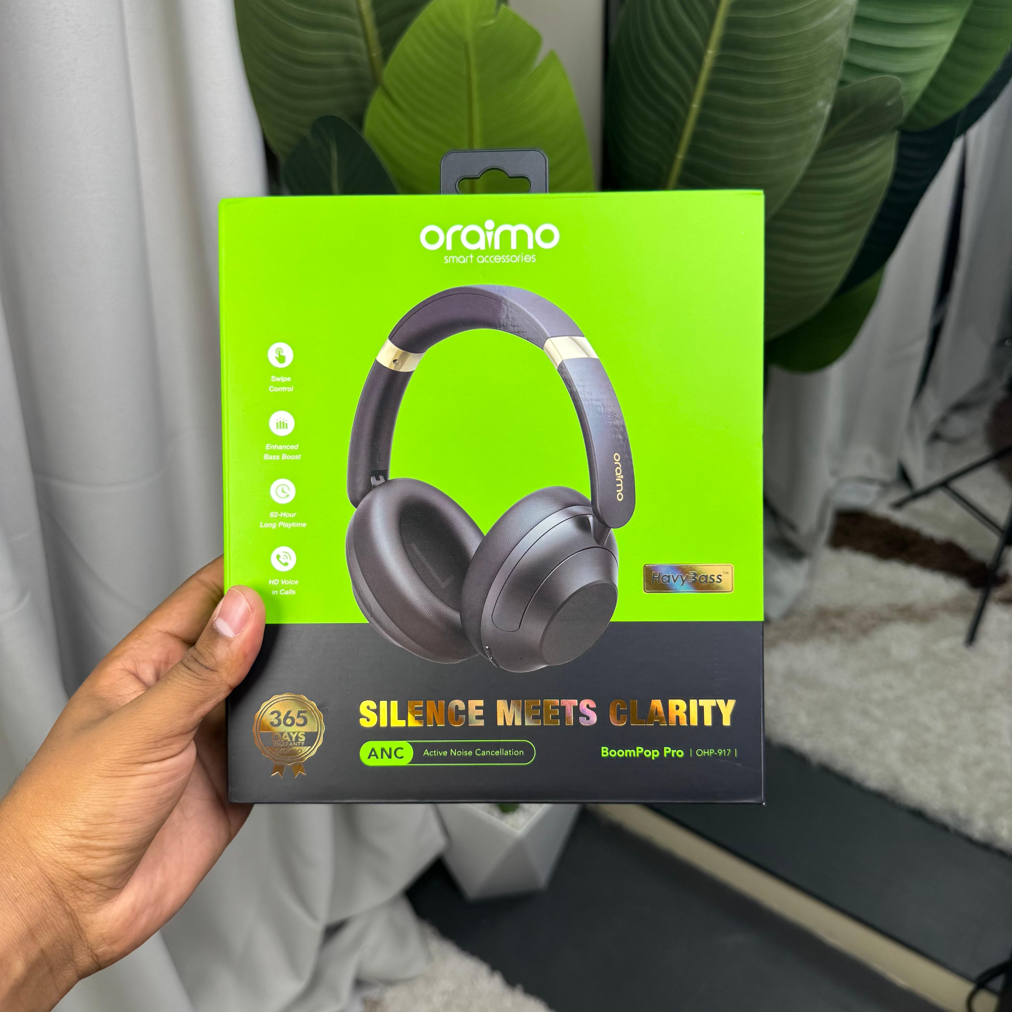 Oraimo Boompop Pro Headphones with Hybrid Active Noise Cancellation image 6