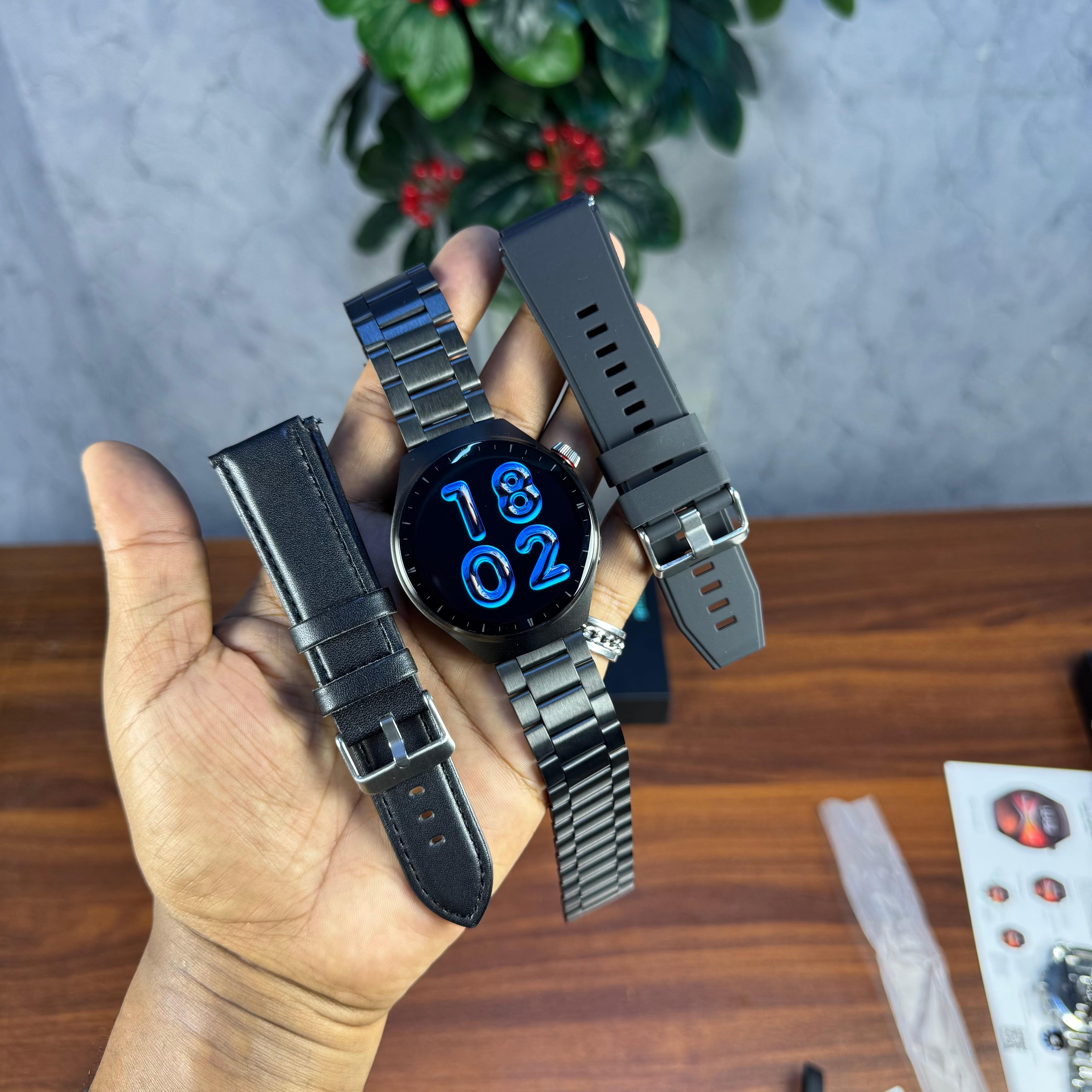 Utarudi Gs80 3 Straps Ip67 Business Smartwatch