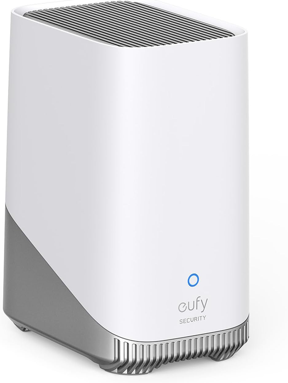 eufy Security HomeBase 3 (S380), Smart Hub for eufy Devices Local Expandable Storage up to 16TB, BionicMind AI Facial Recognition, Advanced Encryption, No Monthly Fee