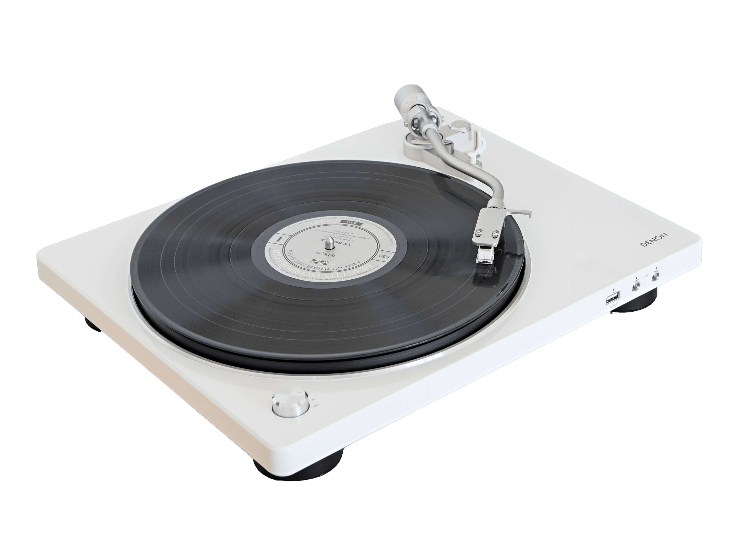Denon Hi-Fi Turntable with USB (DP450USBWTEM)