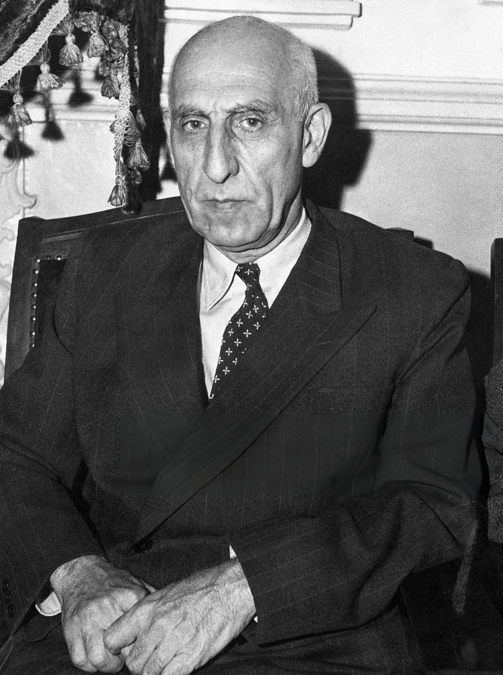 Mohammad Mosaddegh, Prime Minister of Iran, whose 1951 oil nationalization set the stage for the 1953 coup