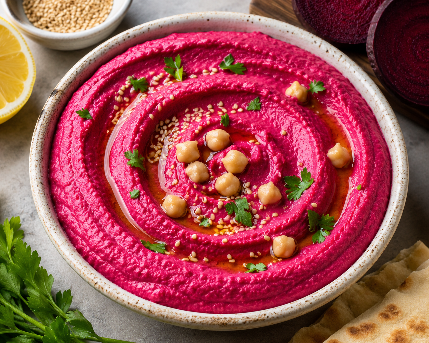 Hummus de remolacha en Thermomix.