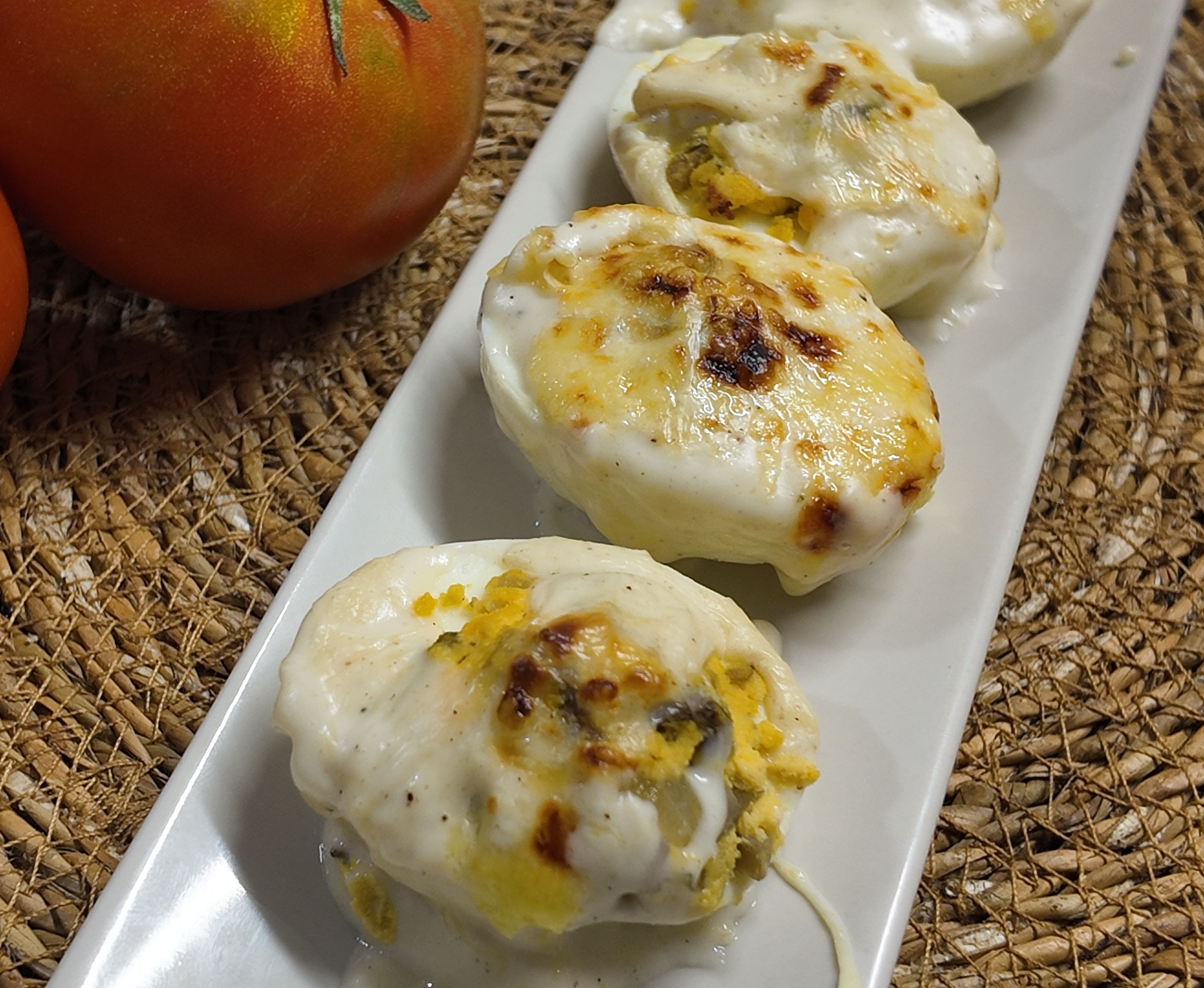 Huevos rellenos Chimay