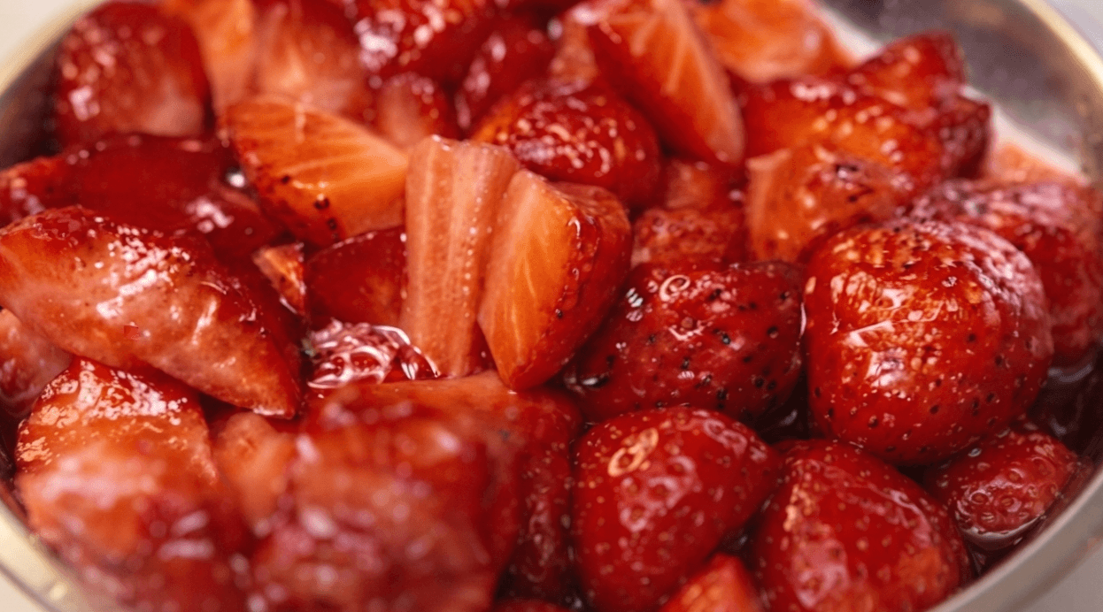 Fresas con vinagre