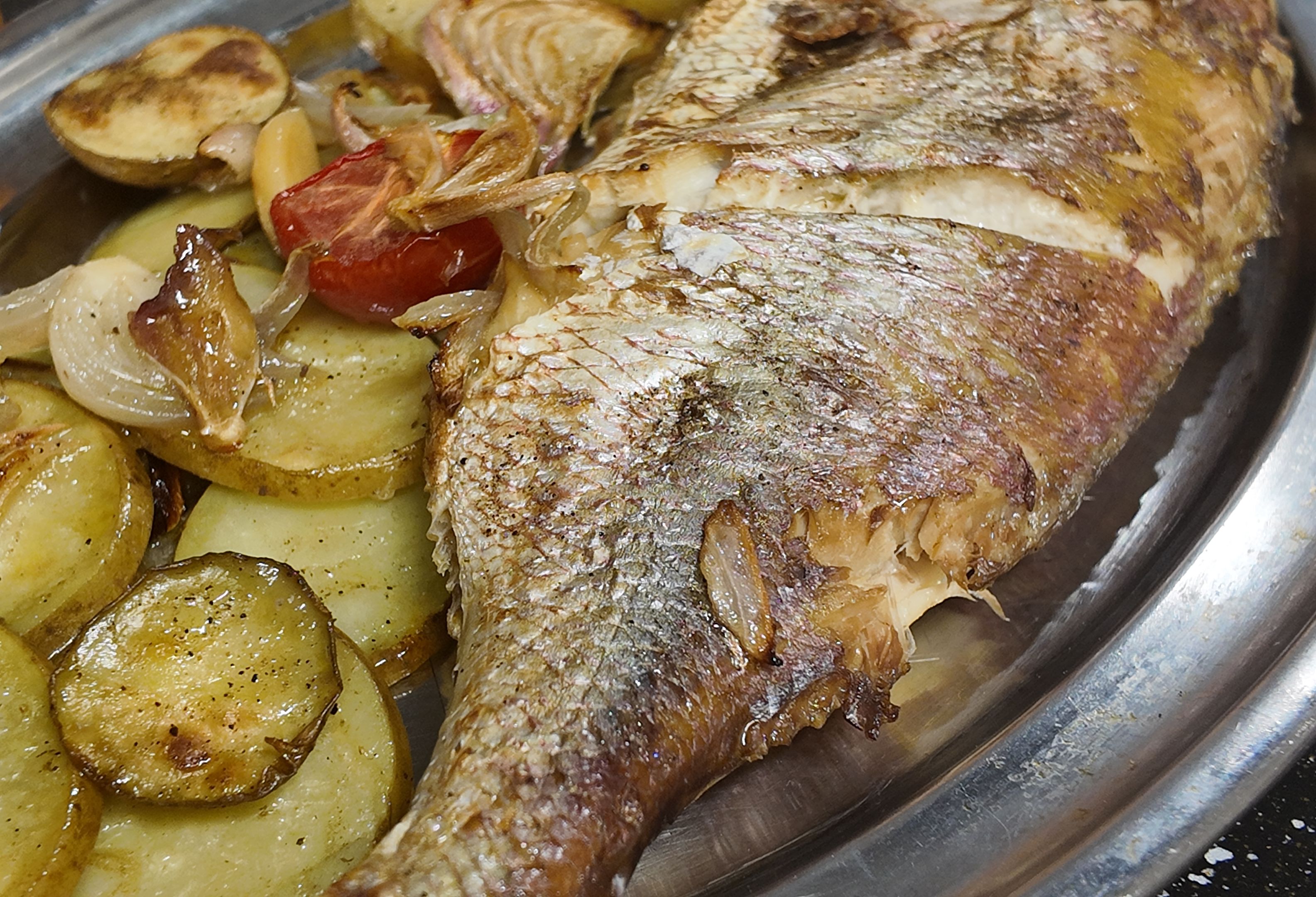 Pescado al horno.