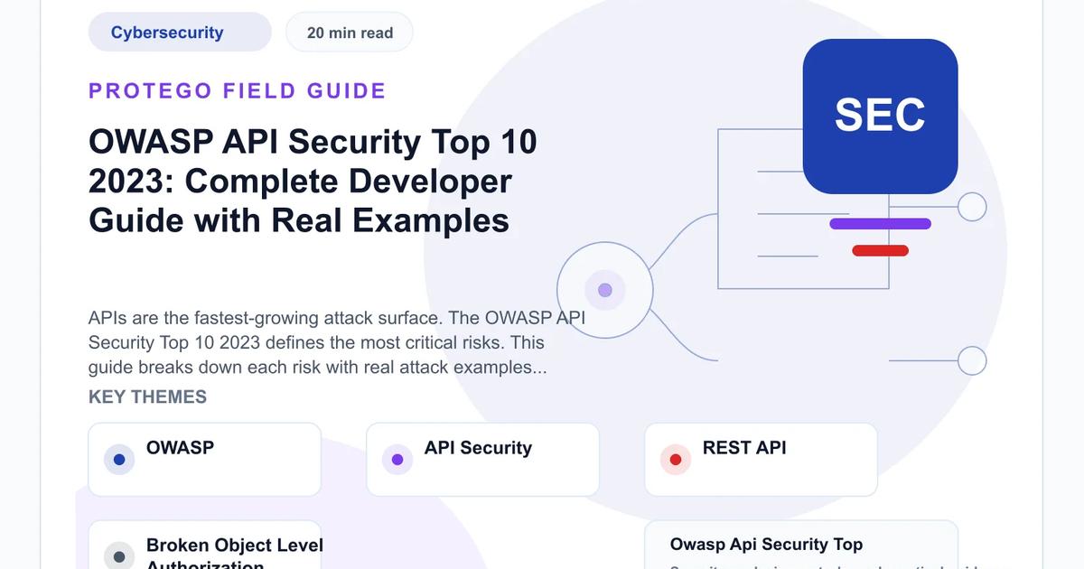 OWASP API Security Top 10 2023: Developer Guide | Protego