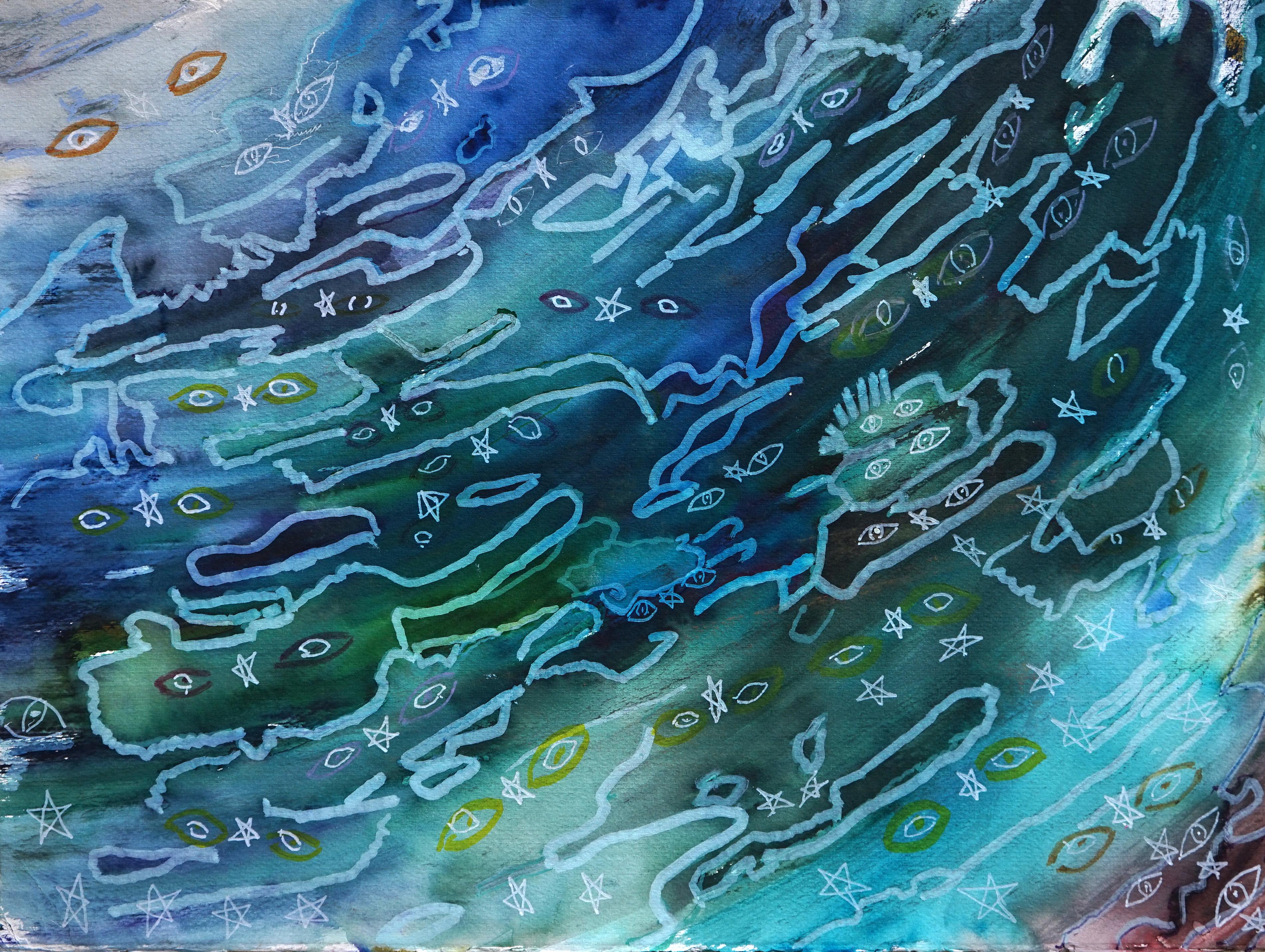 WAITA
Galaxy of the eyes and the stars by Ela Tukuhaukava