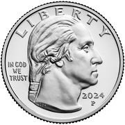25 Cents "Washington Quarter" (Celia Cruz) - Obverse