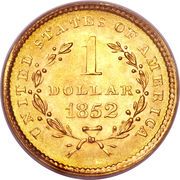 1 Dollar "Liberty Head" (Type 1) - Reverse