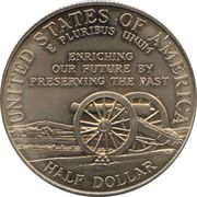 ½ Dollar (Civil War Battlefields) - Reverse