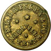 10 Cents - Civil War Merchant Token - D.L. Lapsley and Co (Nashville, Tennessee) - Obverse