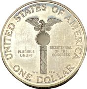 1 Dollar (Bicentennial of the Congress) - Reverse