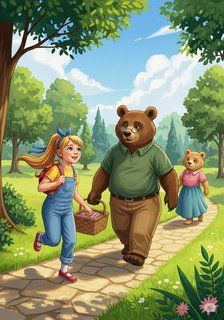 A Day with My New Family daily life story for 7-12 years children in English featuring warm themes