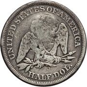 ½ Dollar (Counterstamped) - Reverse