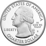 ¼ Dollar "Washington Quarter" (Marsh-Billings-Rockefeller National Historical Park, Vermont) - Obverse