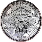½ Dollar (Arkansas Centennial) - Reverse