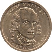 1 Dollar (James Madison) - Obverse