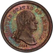 5 Cents "1866 Nickel" (Pattern; copper) - Obverse
