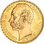 10 Daler / 50 Francs - Christian IX - Obverse