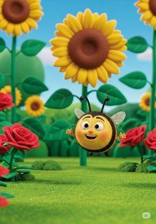 The Garden's Little Gardeners educational story for 3-6 years children in English featuring warm themes