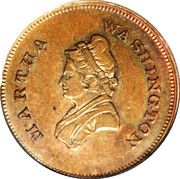 Civil War Token - Geoge and Martha Washington - Reverse