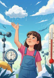 Elara and the Weather Wizards educational story for 7-12 years children in English featuring inspiring themes