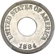 1 Cent "1884" (Pattern; nickel) - Obverse