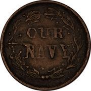 Civil War Patriotic Token - Our Navy - Reverse