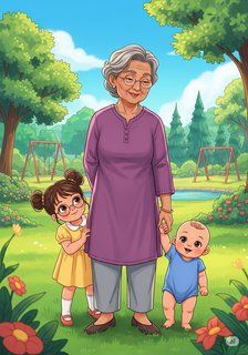 Sunny Day at the Park daily life story for 3-6 years children in English featuring warm themes