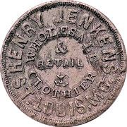 Civil War Merchant Token - Henry Jenkins Clothier (St. Louis, Missouri) - Obverse