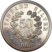 ½ Dollar "1869" (Pattern) - Reverse