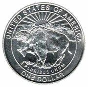 1 Dollar (Yellowstone) - Reverse