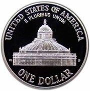 1 Dollar (Library of Congress) - Reverse