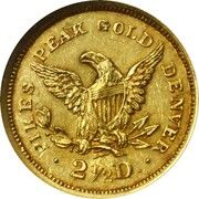 2½ Dollars - Clark, Gruber and Co. - Reverse