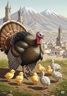 La Navidad de Améquilus y la Pava Milagrosa educational story for 7-12 years children in Spanish featuring warm themes