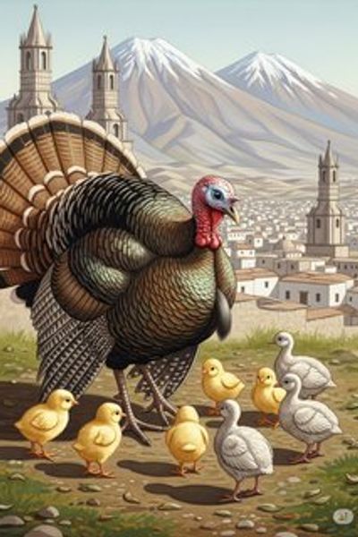 La Navidad de Améquilus y la Pava Milagrosa educational story for 7-12 years children in Spanish featuring warm themes