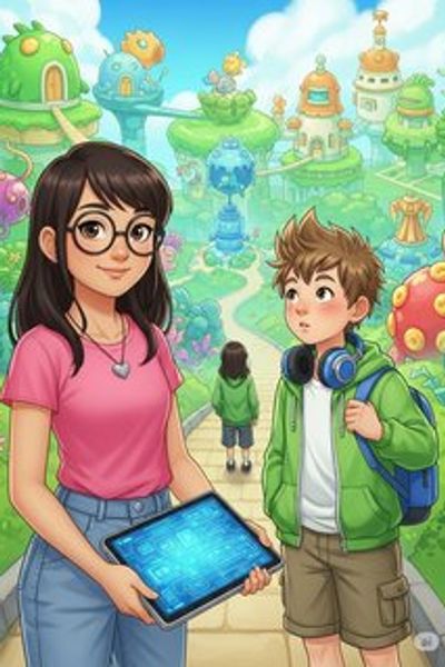 The Cyber Detectives and the Creature Crafters Chaos educational story for 7-12 years children in English featuring inspiring themes