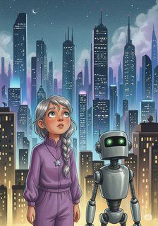 The Star Seekers sci-fi story for 7-12 years children in English featuring exciting themes