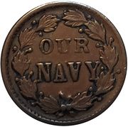 Civil War Token - The Monitor (F-241/336) - Reverse