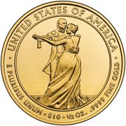 10 Dollars (Julia Tyler; Bullion Coinage) - Reverse