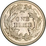 1 Dime "Seated Liberty Dime" (arrows at date) - Reverse