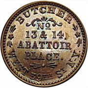 Civil War Merchant Token - Thomas White (New York, NY) - Reverse