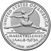 ¼ Dollar "Washington Quarter" (Maria Tallchief) - Reverse